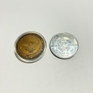 TWO US DEPARTMENT OF DEFENSE, COMMEMORATIVE COINS